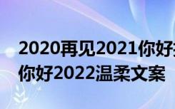 2020再见2021你好抖音视频 抖音再见2021你好2022温柔文案