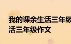 我的课余生活三年级作文200字 我的课余生活三年级作文