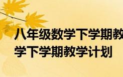 八年级数学下学期教学计划人教版 八年级数学下学期教学计划