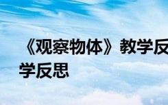 《观察物体》教学反思简短 《观察物体》教学反思