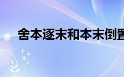 舍本逐末和本末倒置造句 舍本逐末造句