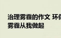 治理雾霾的作文 环保优秀作文800字：治理雾霾从我做起