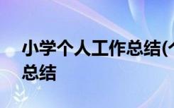 小学个人工作总结(个人通用) 小学个人工作总结