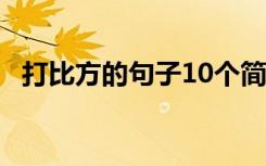 打比方的句子10个简短 打比方的句子简单