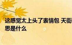 这感觉太上头了表情包 天街小雨润如酥草色遥看近却无的意思是什么