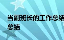 当副班长的工作总结怎么写 当副班长的工作总结