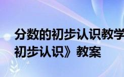 分数的初步认识教学过程 小学数学《分数的初步认识》教案