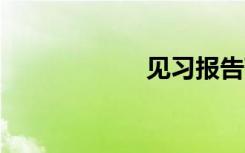 见习报告范文16篇