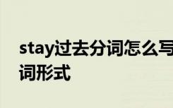 stay过去分词怎么写 stay的过去式和过去分词形式