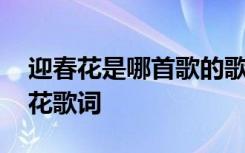 迎春花是哪首歌的歌词 鸡年春节歌曲：迎春花歌词