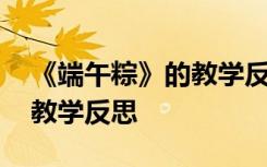 《端午粽》的教学反思与评价 《端午粽》的教学反思