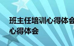 班主任培训心得体会500字 有关班主任培训心得体会