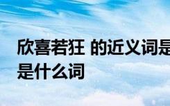 欣喜若狂 的近义词是什么 欣喜若狂的近义词是什么词