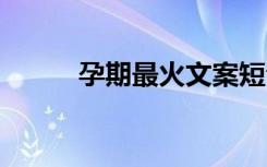 孕期最火文案短句 最火文案短句