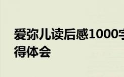 爱弥儿读后感1000字3篇 《爱弥儿》读书心得体会