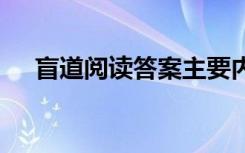 盲道阅读答案主要内容 盲道阅读的答案