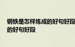 钢铁是怎样炼成的好句好段摘抄大全50字 钢铁是怎样炼成的好句好段