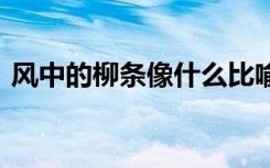 风中的柳条像什么比喻句 柳条像什么比喻句