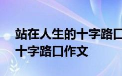 站在人生的十字路口作文500字 站在人生的十字路口作文