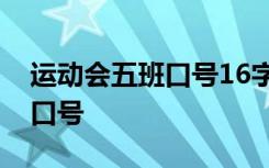 运动会五班口号16字 16个字5班班级运动会口号