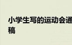 小学生写的运动会通讯稿 小学生运动会通讯稿