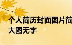 个人简历封面图片简约小清新 个人简历封面大图无字