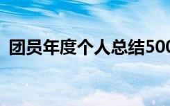 团员年度个人总结500字 团员年度个人总结