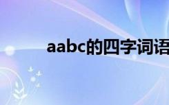 aabc的四字词语 无无的四字词语