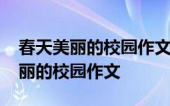 春天美丽的校园作文儿500字儿你说 春天,美丽的校园作文