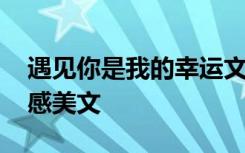 遇见你是我的幸运文章 遇见你是我的幸运情感美文