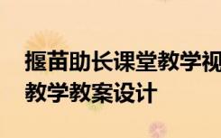 揠苗助长课堂教学视频 《揠苗助长》公开课教学教案设计