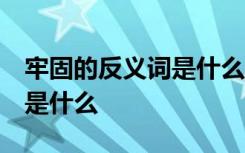 牢固的反义词是什么 标准答案 牢固的反义词是什么