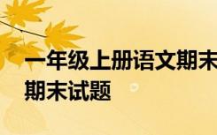 一年级上册语文期末考试题 一年级上册语文期末试题