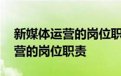 新媒体运营的岗位职责和任职要求 新媒体运营的岗位职责