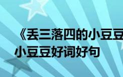 《丢三落四的小豆豆》主要内容 丢三落四的小豆豆好词好句