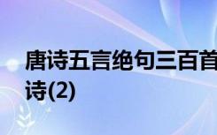 唐诗五言绝句三百首最经典 唐诗五言绝句古诗(2)