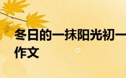 冬日的一抹阳光初一作文 冬日里的一抹阳光作文