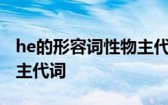 he的形容词性物主代词是啥 he的形容词行物主代词