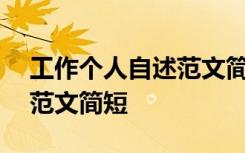 工作个人自述范文简短100字 工作个人自述范文简短