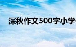 深秋作文500字小学作文 深秋作文600字