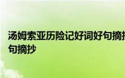 汤姆索亚历险记好词好句摘抄及感悟 汤姆索亚历险记好词好句摘抄