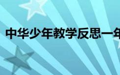 中华少年教学反思一年级 中华少年教学反思