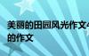 美丽的田园风光作文4年级 田园的风光四年级的作文