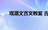 观潮文言文教案 古文《观潮》的教案