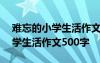 难忘的小学生活作文500字运动会 难忘的小学生活作文500字