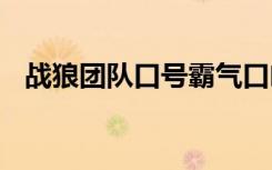 战狼团队口号霸气口幽默 战狼团队的口号