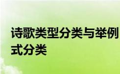 诗歌类型分类与举例 诗歌的分类-从诗歌的形式分类