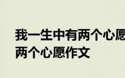 我一生中有两个心愿作文500字 我一生中有两个心愿作文