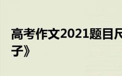 高考作文2021题目尺子 高考满分作文：《尺子》