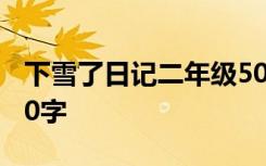 下雪了日记二年级50字 下雪了二年级日记200字